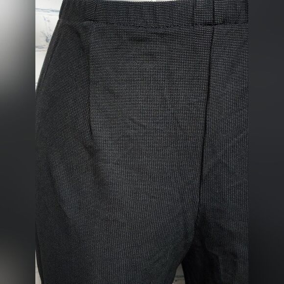 Ribbed stretch elastic waist beaded crop pants - Picture 3 of 6